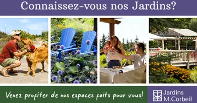Jardins Michel Corbeil - Visites guidées - activités