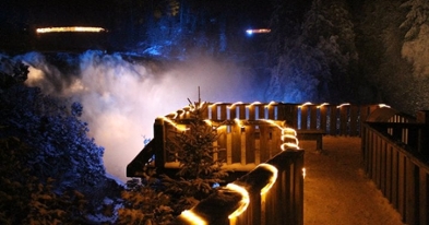 Marche nocture illuminée au parc des Chutes Coulonge