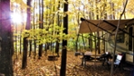 Camping, yourtes, cabines rustiques au Parc de la rivière Batiscan