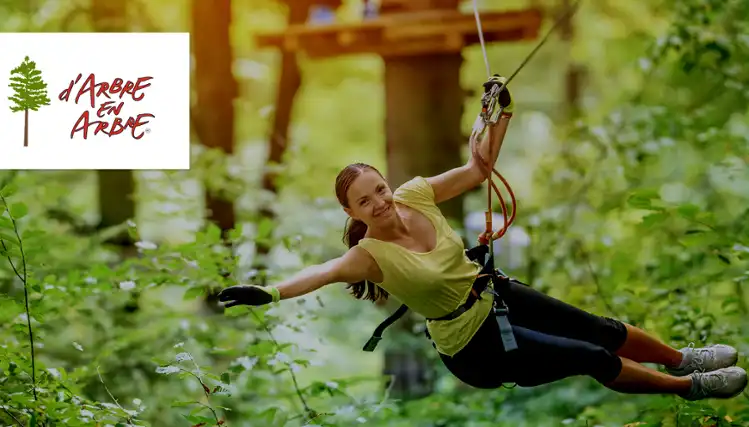 Parc aventure Joannès - D'Arbre en arbre - labyrinthe géant, vélo de montagne