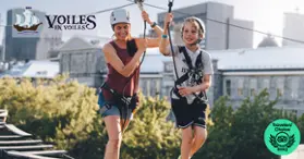 Parcours aériens dans des bateaux pirates avec Voiles en Voiles