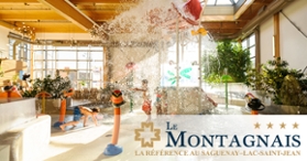Hôtel Le Montagnais - Aquafun, parc aquatique intérieur